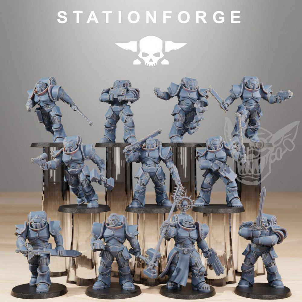 Warhammer 40000 Space Marines Assault Intercessor Squad Miniature