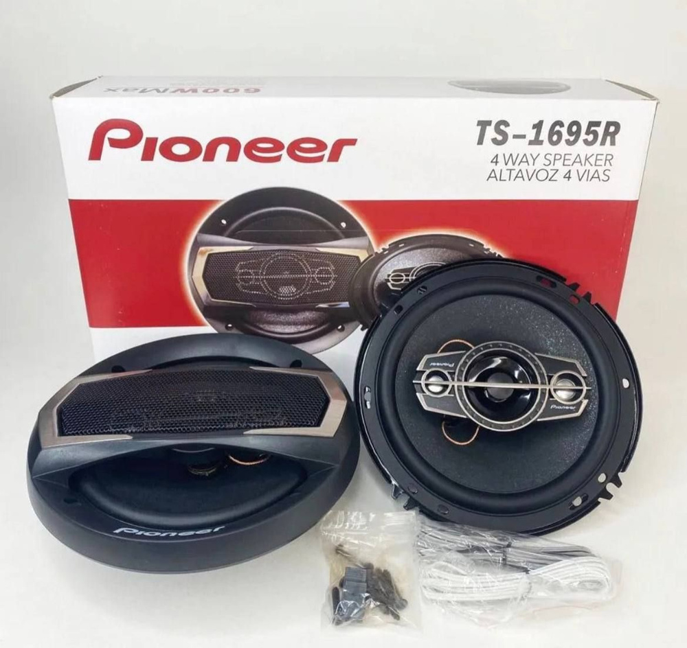 Автомобильные динамики Pioneer 1695R/ Колонки/ 600Вт - купить по выгодной  цене в интернет-магазине OZON (1544428256)