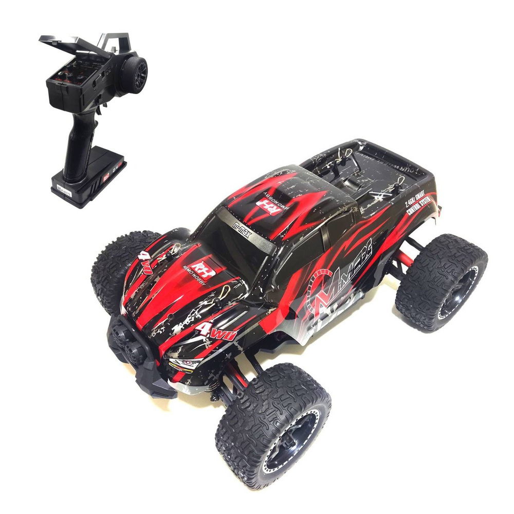 Радиоуправляемый монстр Remo Hobby RH1035 4WD RTR масштаб 1:10 2.4G -  RH1035-RED - купить с доставкой по выгодным ценам в интернет-магазине OZON  (396677331)