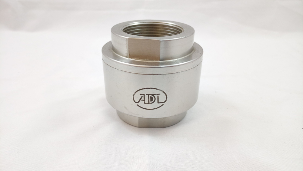 ADL Клапан обратный муфтовый нержавеющая сталь SS316, DN40 PN40  #1