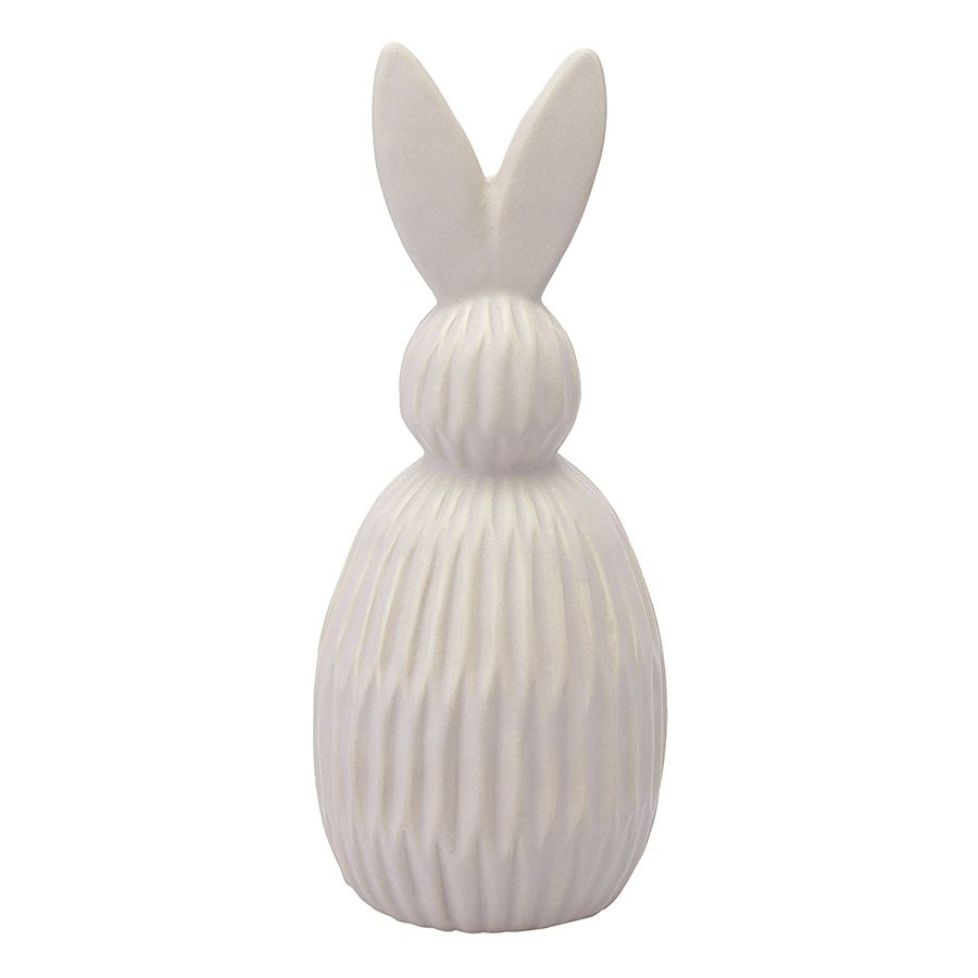 Декор из фарфора бежевого цвета Trendy Bunny из коллекции Essential, 9,2х9,2x22,6 см  #1