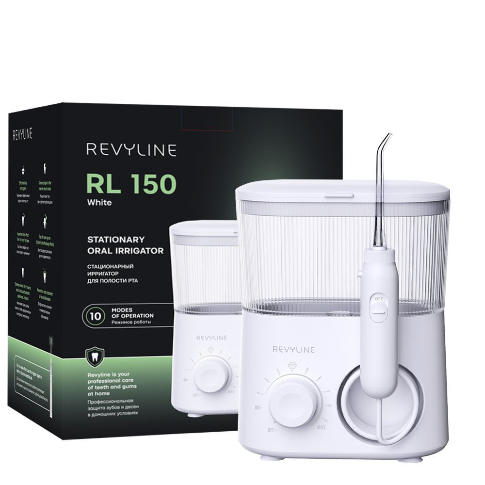 Ирригатор для зубов Revyline RL 150, белый, стационарный, уход за ...