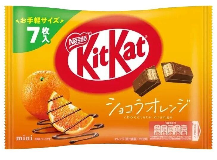 Вафельный Батончик KitKat Mini Orange/Кит Кат Мини Вафельный Батончик 81.2гр/Хрустящие Мини Вафли в Молочном #1