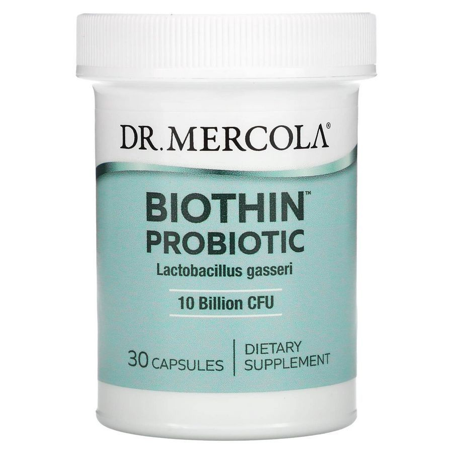 Пищевая добавка Dr. Mercola, Биотиновый пробиотик, лактобактерии ...