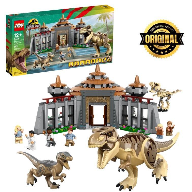 76961 LEGO Jurassic World Visitor Center T. rex Raptor Attack 693