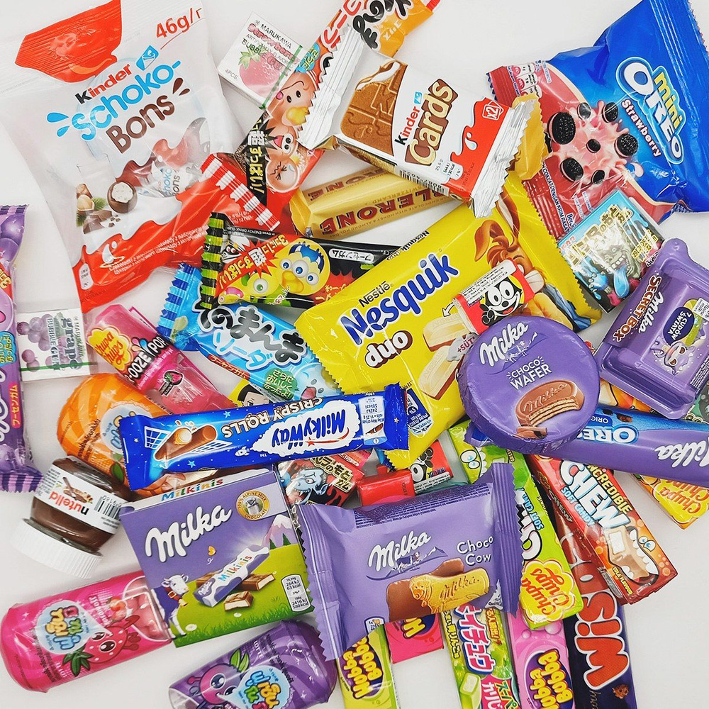 Большой подарочный бокс сладостей, ассорти из 35 шт.- кондитерский ...