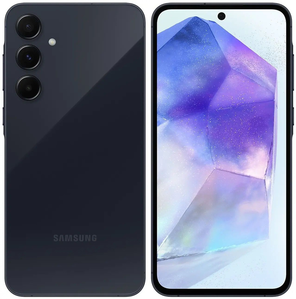 Samsung Смартфон Galaxy A55 Global 8/256 ГБ, темно-синий #1