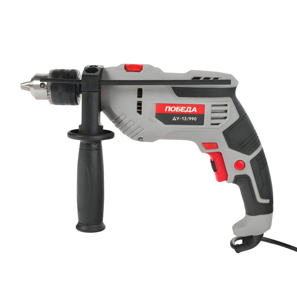 Дрель ударная ПОБЕДА ДУ-13/990 120301990 990 Вт 3000 об/мин - купить в ...