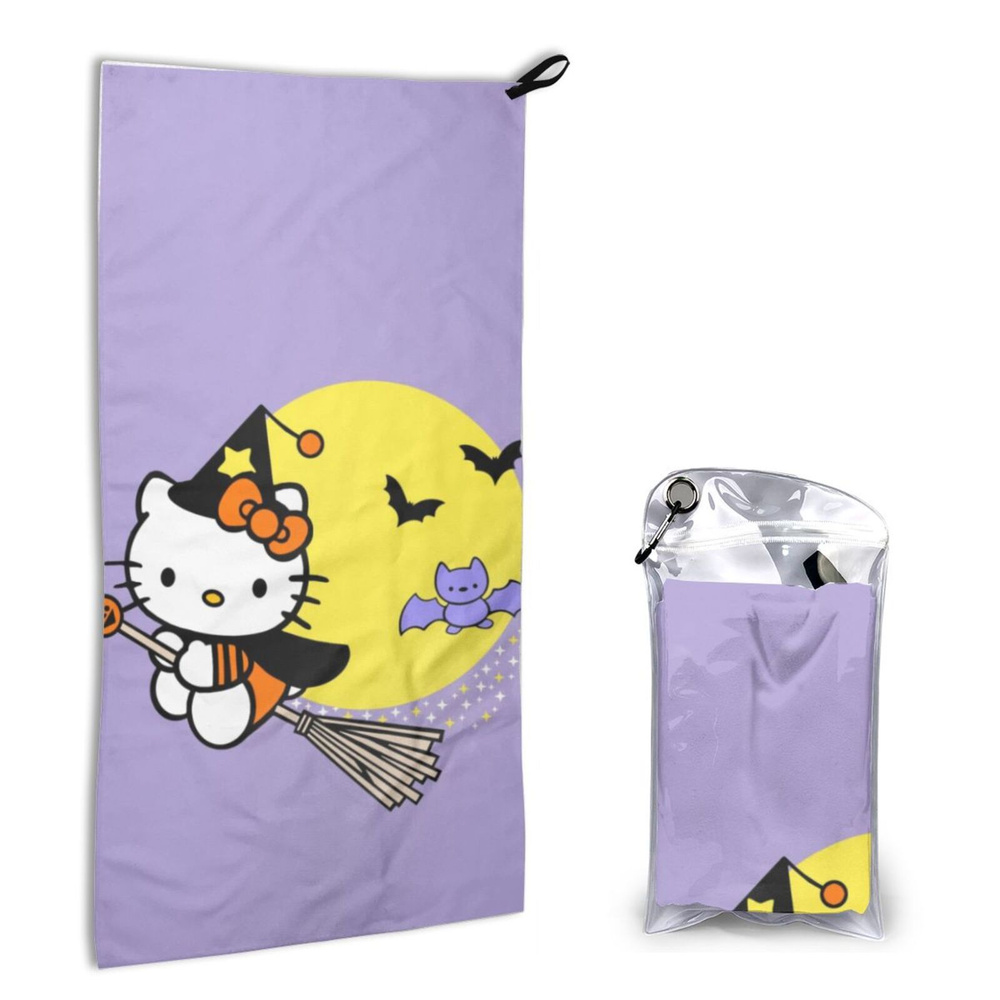 SANRIO Полотенце для лица, рук, Микрофайбер, 40x80 см, коричнево-красный, 1 шт.  #1