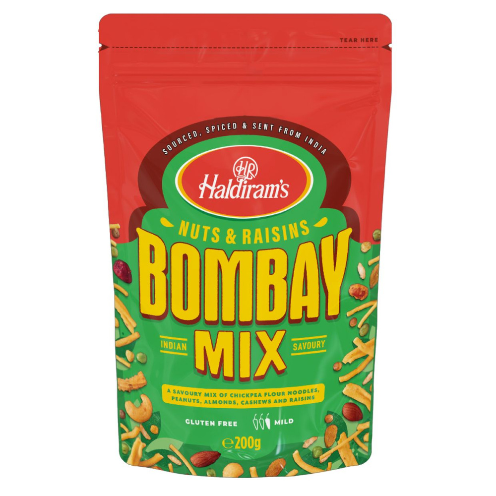 Индийская закуска Бомбей микс орехи и изюм (Bombay mix),200г #1