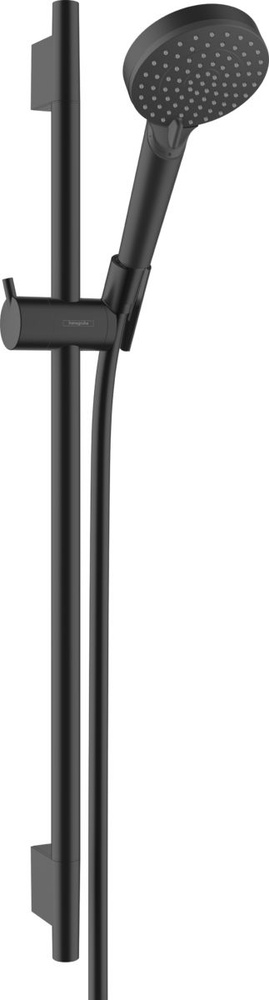 Душевой набор hansgrohe Vernis Blend со штангой Crometta 65 см, арт 26422670, матовый черный  #1