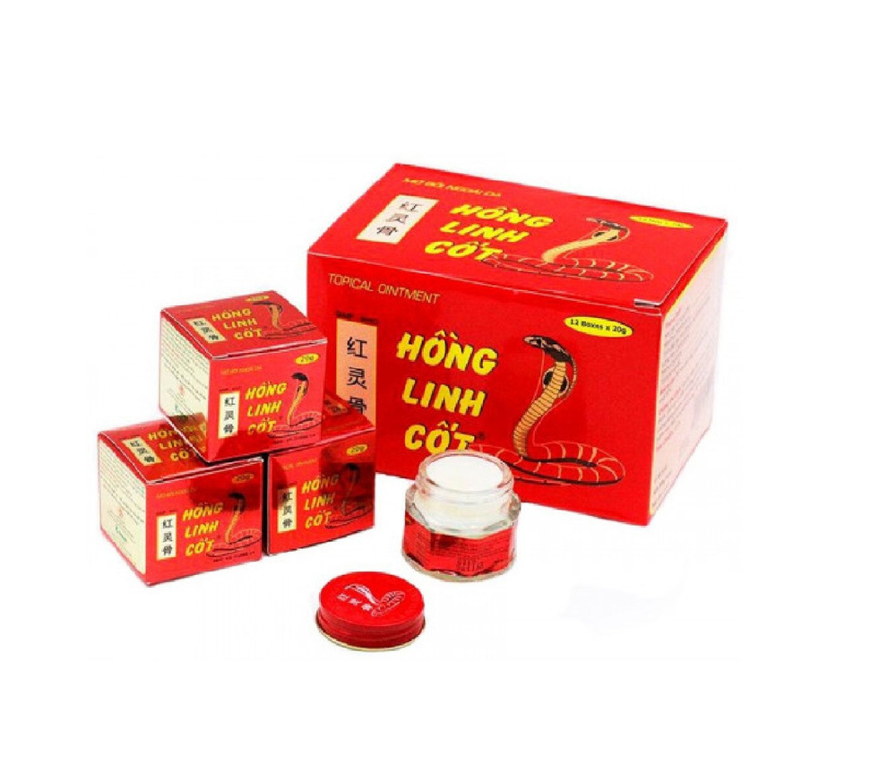 Целебный бальзам Hong Linh Cot со змеиным ядом, 20г #1