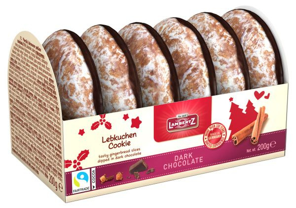 Пряники Lambertz Lebkuchen Cookie, 200г х 3 штуки #1