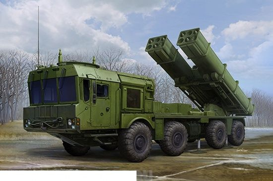 Сборная модель 01068P Игрушка ракетный комплекс Russian 9A53 Uragan-1M MLRS (Tornado-s) (1:35) Trumpeter #1