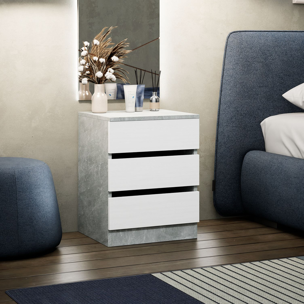 Тумба прикроватная MFMaster МСТ-ТДТ-05-06-07-##-16, 40.4x37.4x52.3 см ...