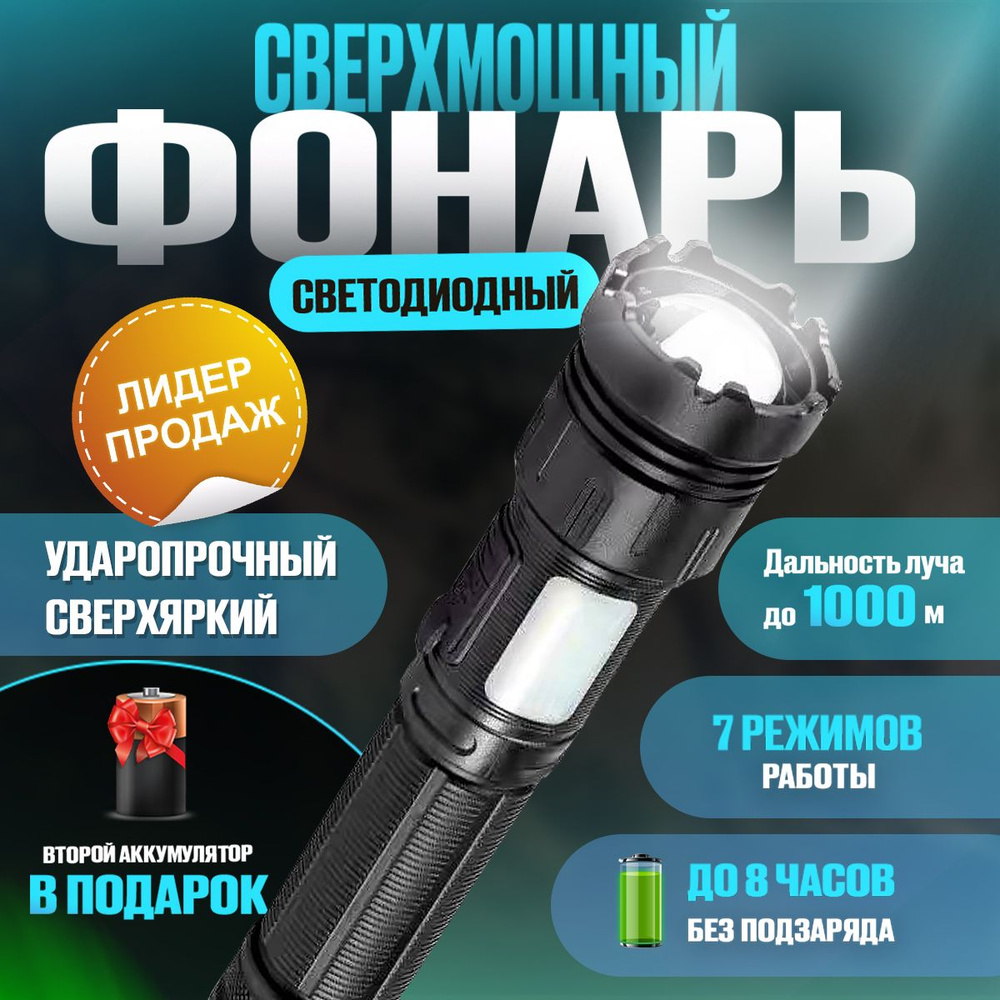 Ручной фонарь купить на OZON по низкой цене (1497960948)