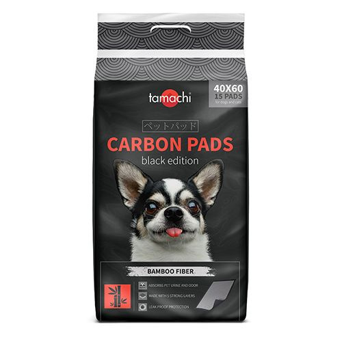 Tamachi Carbon Pads / Подстилки пеленки Тамачи для животных Черные с угольным волокном, 40х60см 15шт #1