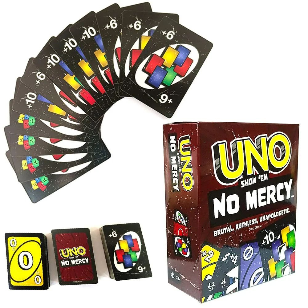 Карточная игра UNO no mercy; настольная игра для веселой вечеринки - купить  с доставкой по выгодным ценам в интернет-магазине OZON (1548942446)