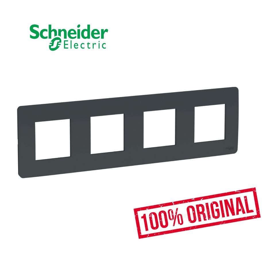 Schneider Electric Рамка электроустановочная Unica Studio, черный, 4 пост., 1 шт.  #1