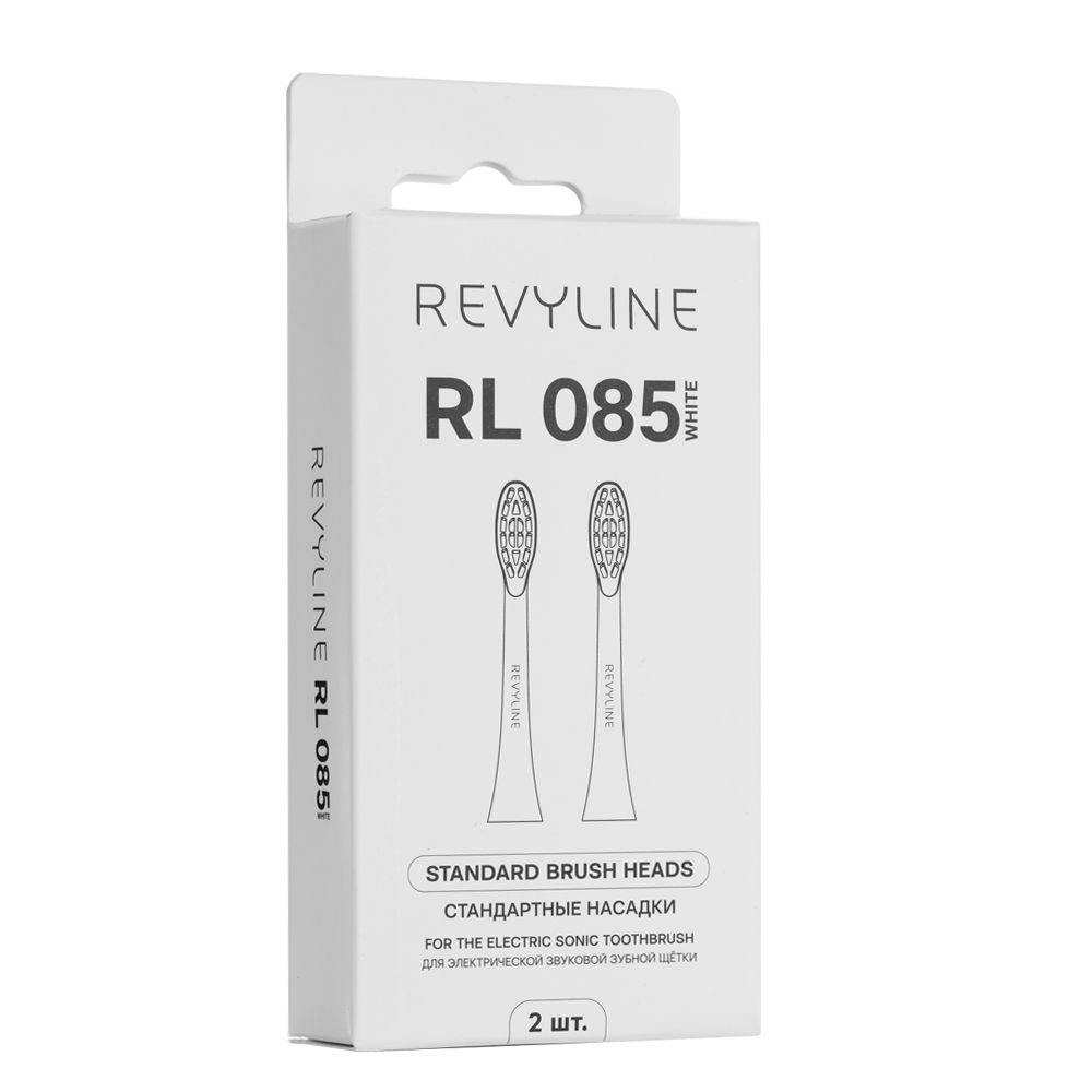 Сменные насадки для электрической зубной щетки Revyline RL 085, насадка для взрослых щеток, 2 шт.  #1