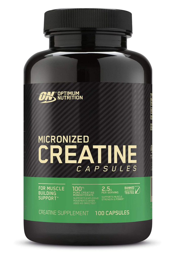 Микронизированный Креатин Creatine 2500 Caps Optimum Nutrition 100 кап купить с доставкой по