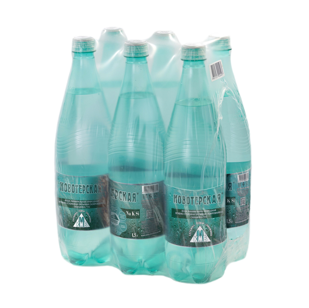 Вода газированная Новотерская минеральная, 6 шт х 1,5 л - купить с ...