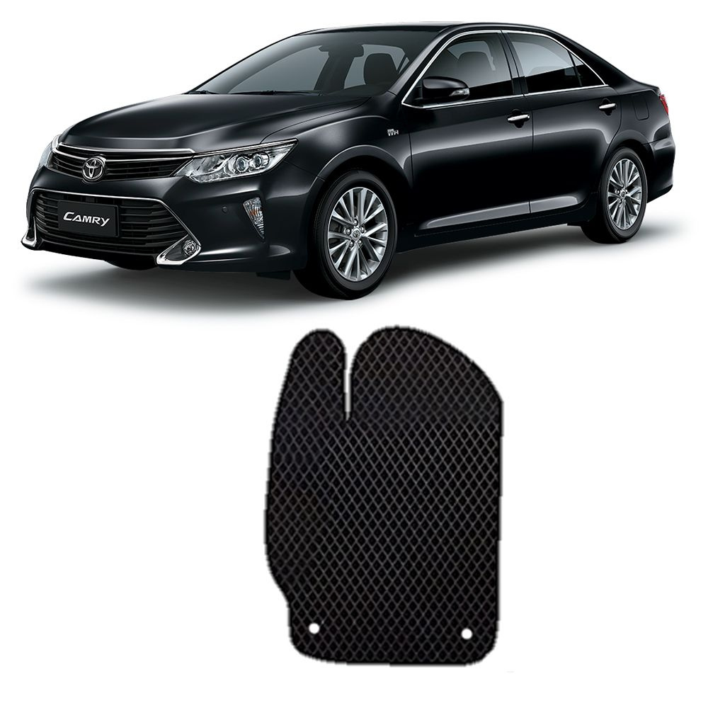 Коврики в салон автомобиля TOYOTA CAMRY 50 55 2011-2018 комплект в машину, цвет  черный - купить по выгодной цене в интернет-магазине OZON (526241481)