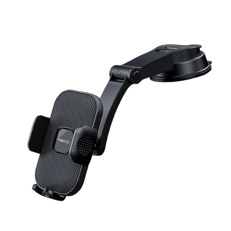 Автомобильный держатель для телефона на торпедо/стекло Recci Holder RHO-C39 - Black  #1