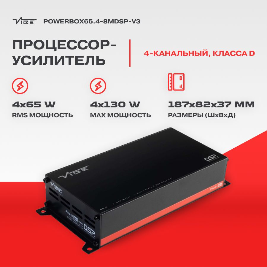 Процессор-усилитель VIBE POWERBOX65.4-8MDSP-V3 #1