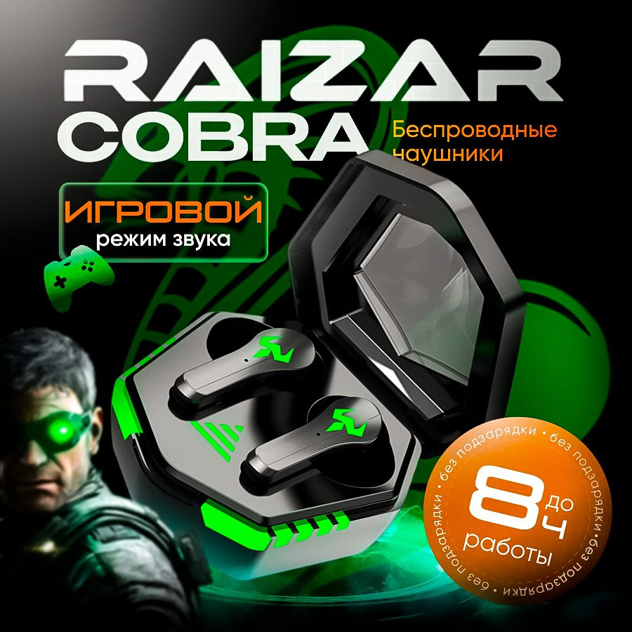 Наушники Внутриканальные RAIZAR COBRA - купить по доступным ценам в  интернет-магазине OZON (1573356098)