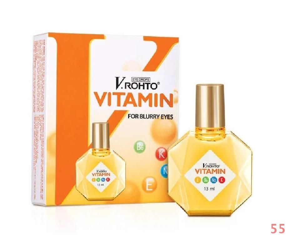 Витаминизированные капли для чувствительных глаз V.ROHTO VITAMIN , FOR BLURRY EYES , 13мл, Вьетнам  #1