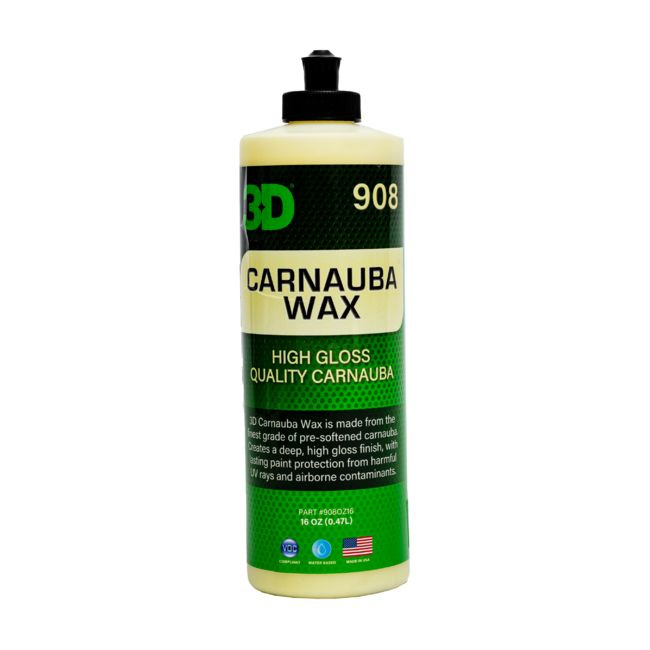 3D Carnauba Wax Защитный воск карнауба для глянца, блеска и защиты ЛКП, 473мл  #1