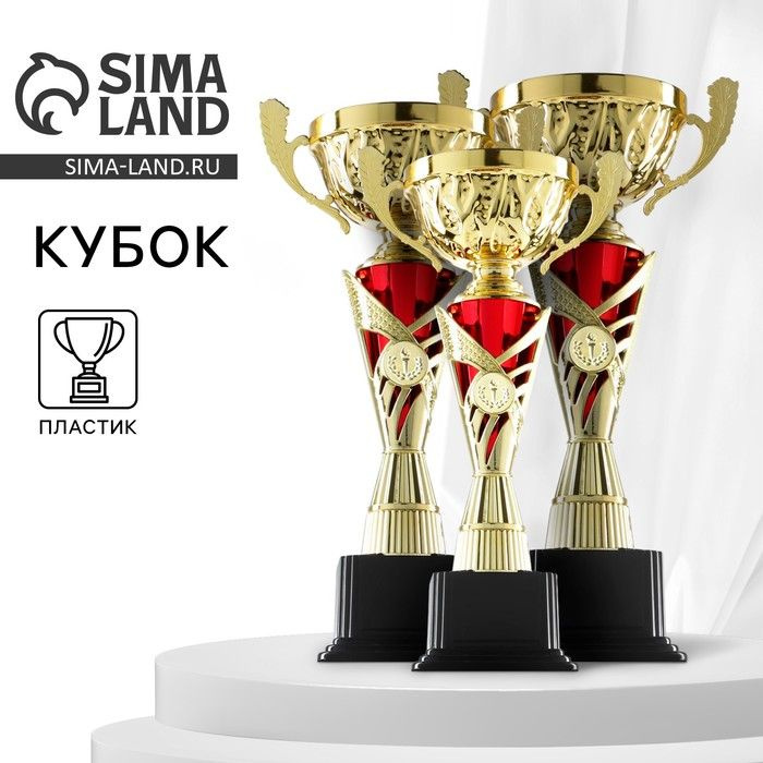 Кубок 155B, наградная фигура, золото, подставка пластик, 36,3 18,4 10,5 см. #1