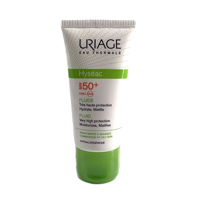 Uriage Эмульсия для лица солнцезащитная Hyseac SPF50+, 50 мл - купить с ...