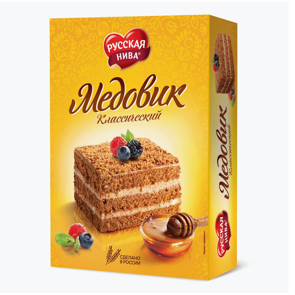 Торт Русская Нива Медовик классический 340 г - купить с доставкой по ...