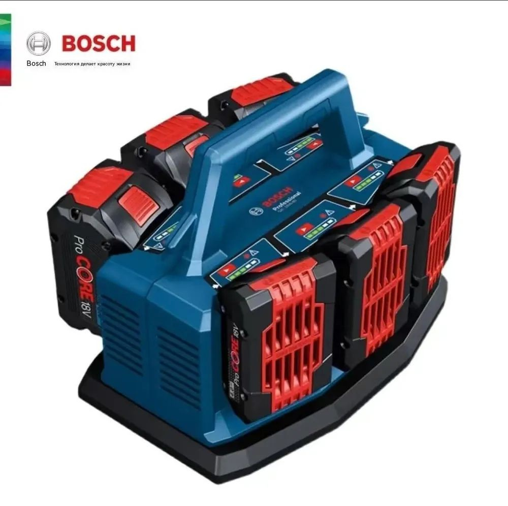 BOSCH 6-портовое быстрое зарядное устройство GAL18V 6-80 литиевая батарея 18V 8A  #1