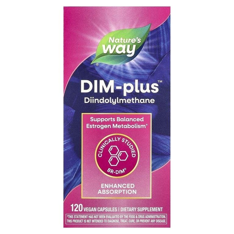 Nature's Way, DIM-plus, Метаболизм эстрогенов, 120 капсул #1