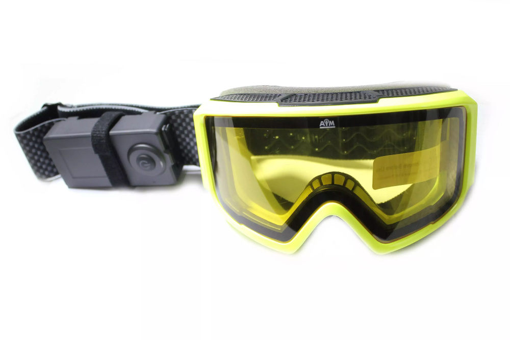 Очки снегоходные с магнитной линзой и подогревом AiM (PRO) 190-101 Accu Heated Goggles Yellow  #1