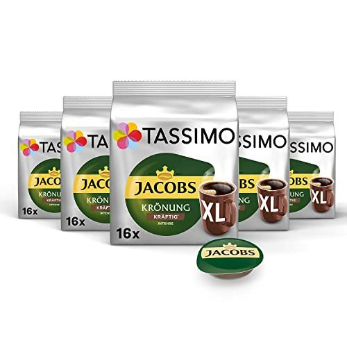 Кофе в капсулах Tassimo Jacobs Kronung Kraftig XL, 80 капсул #1