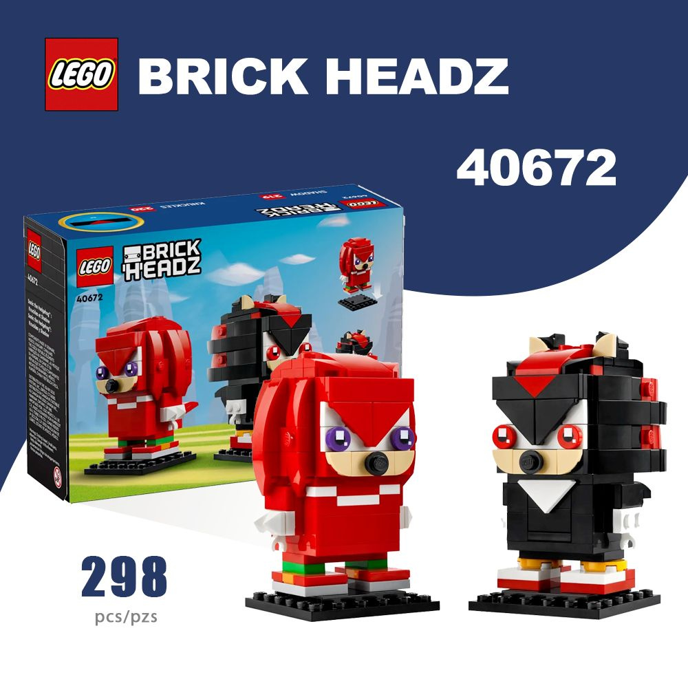 "Хочу Лего" / LEGO BrickHeadz 40672 - Наклз и Шэдоу купить на OZON по ...