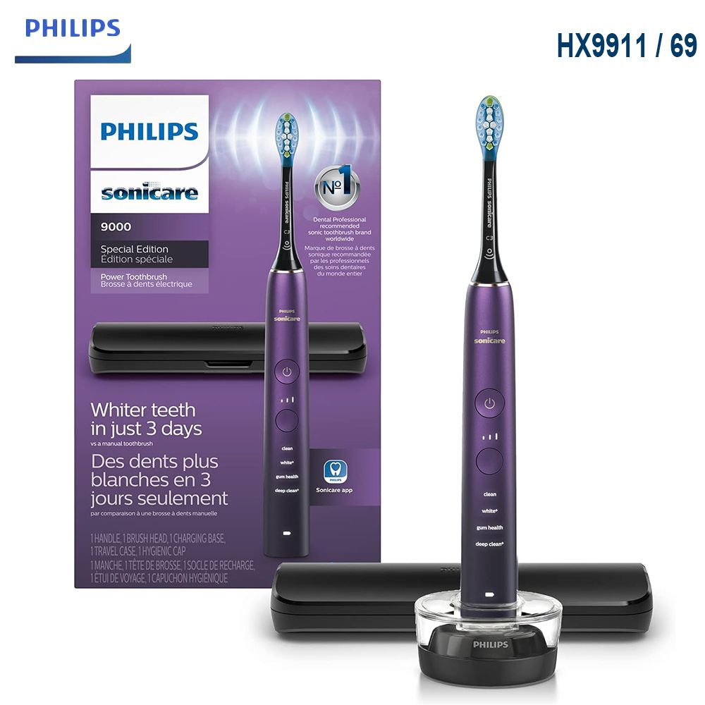 Philips Sonicare Электрическая зубная щетка HX9911, пурпурный #1