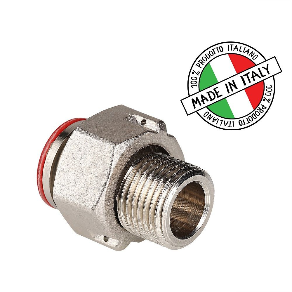 Американка для счетчика воды / Полусгон с накидной гайкой 1/2" ITALY VTr.611.N.0004  #1