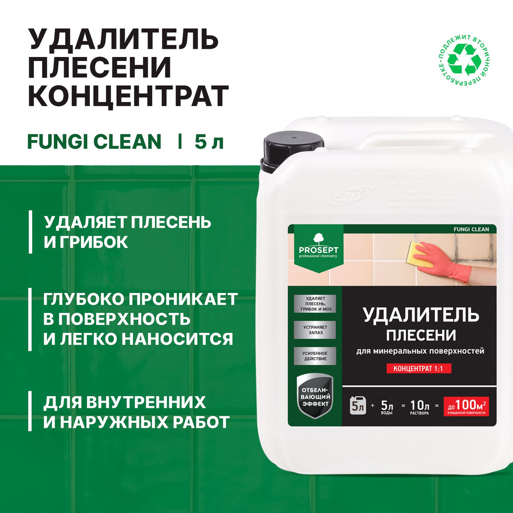 Удалитель плесени Prosept Fungi Clean концентрат (5л) #1