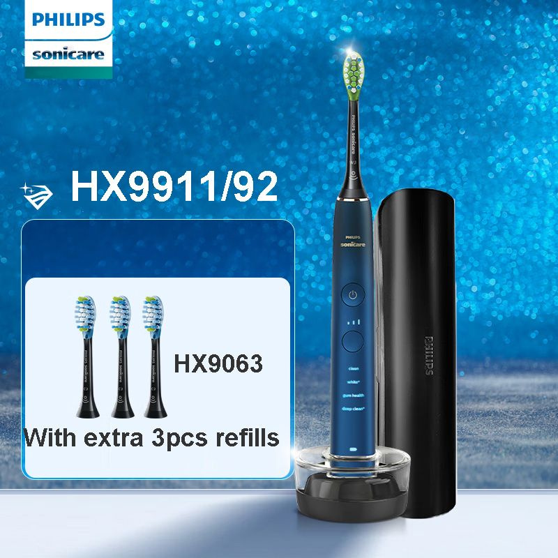 Philips Электрическая зубная щетка HX9911, светло-синий #1