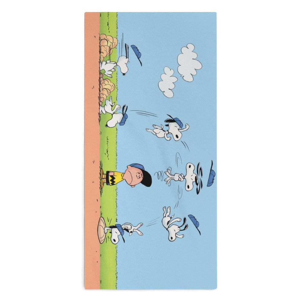 SNOOPY Полотенце для лица, рук, Микрофибра, 30x70 см, разноцветный, 1 шт.  #1