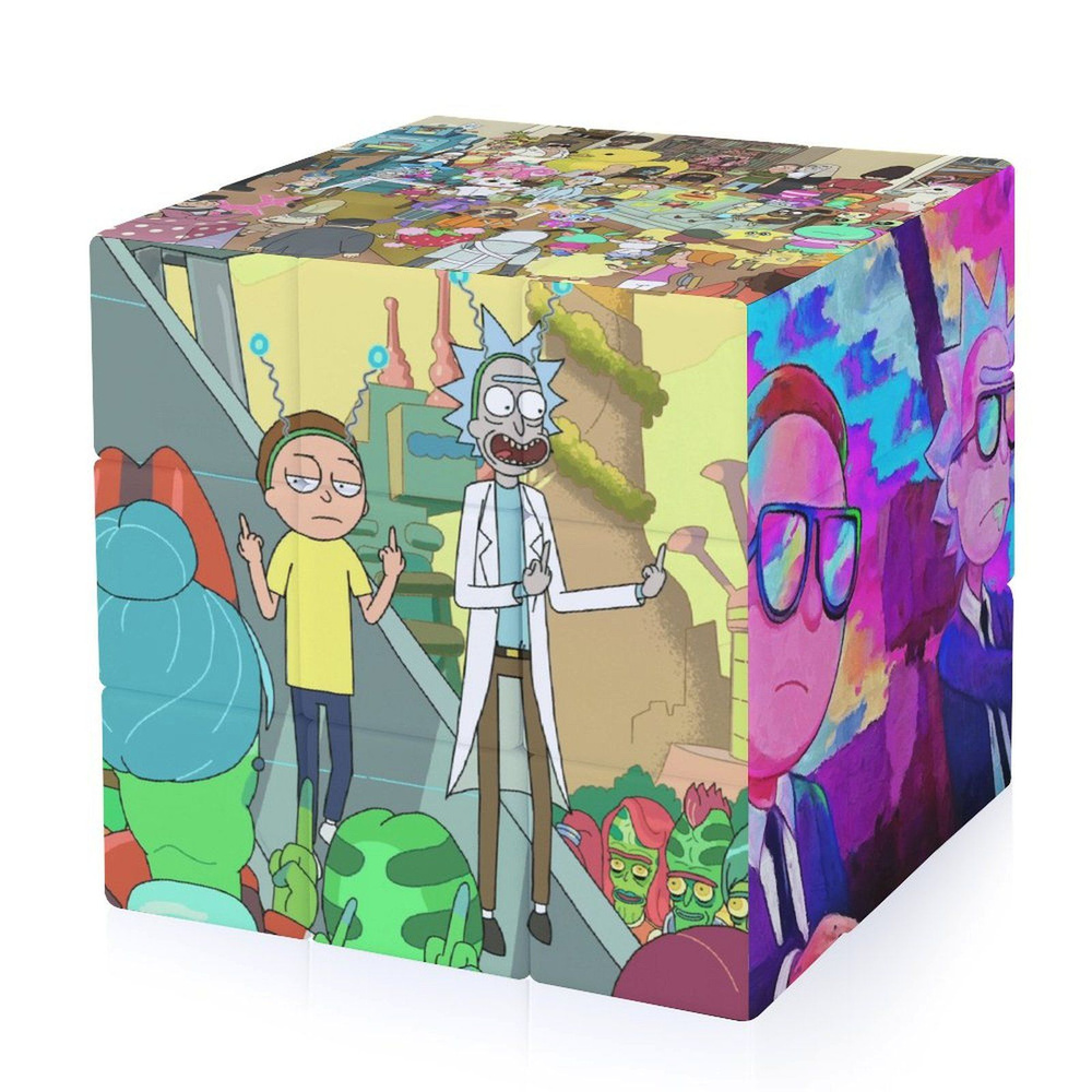 Rick and Morty Кубик Рубика с картинами SPEEDCUBES 3x3 Головоломка детская БиЗи Тойс  #1