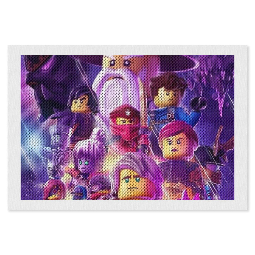 Ninjago Алмазная мозаика Вышивка Живопись Картина стразами 20х30 см  #1