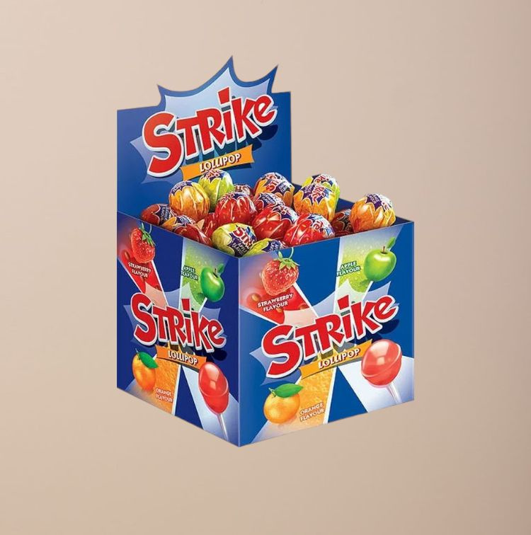 Конфеты Strike "Карамель на палочке", ассорти, 50 шт по 11,3 г - купить ...
