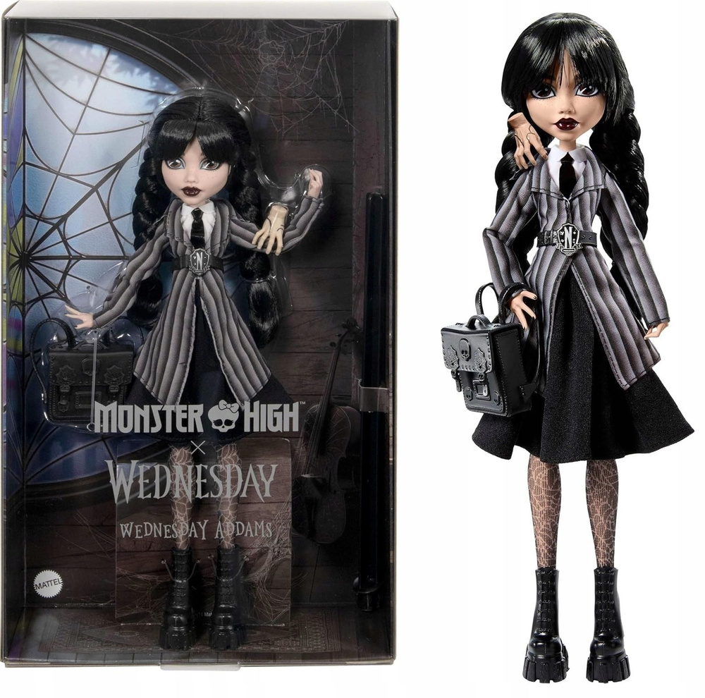 Кукла Mattel Monster High Wednesday Addams - Уэнсдей Аддамс - Кукла с аксессуарами Монстр Хай HXJ04 #1