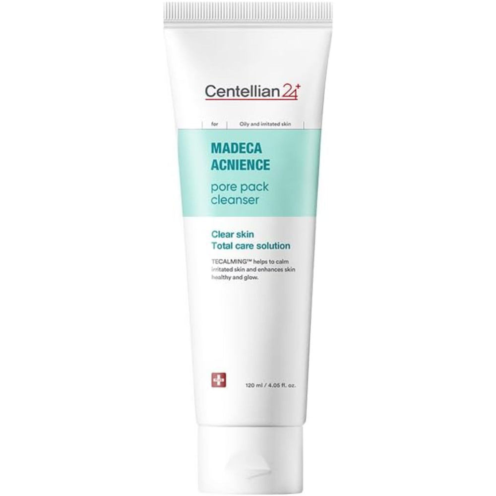 Centellian24 Экспресс-маска для лица очищающая поры Madeca acnience pore pack cleanser 120 мл.  #1